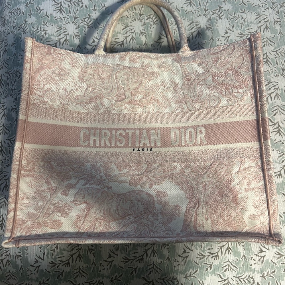 Dior Pink Tote Bag Medium